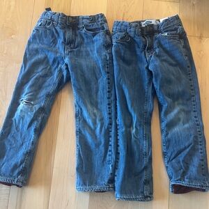 Old Navy Classic Blue Kids Jeans fleece lined